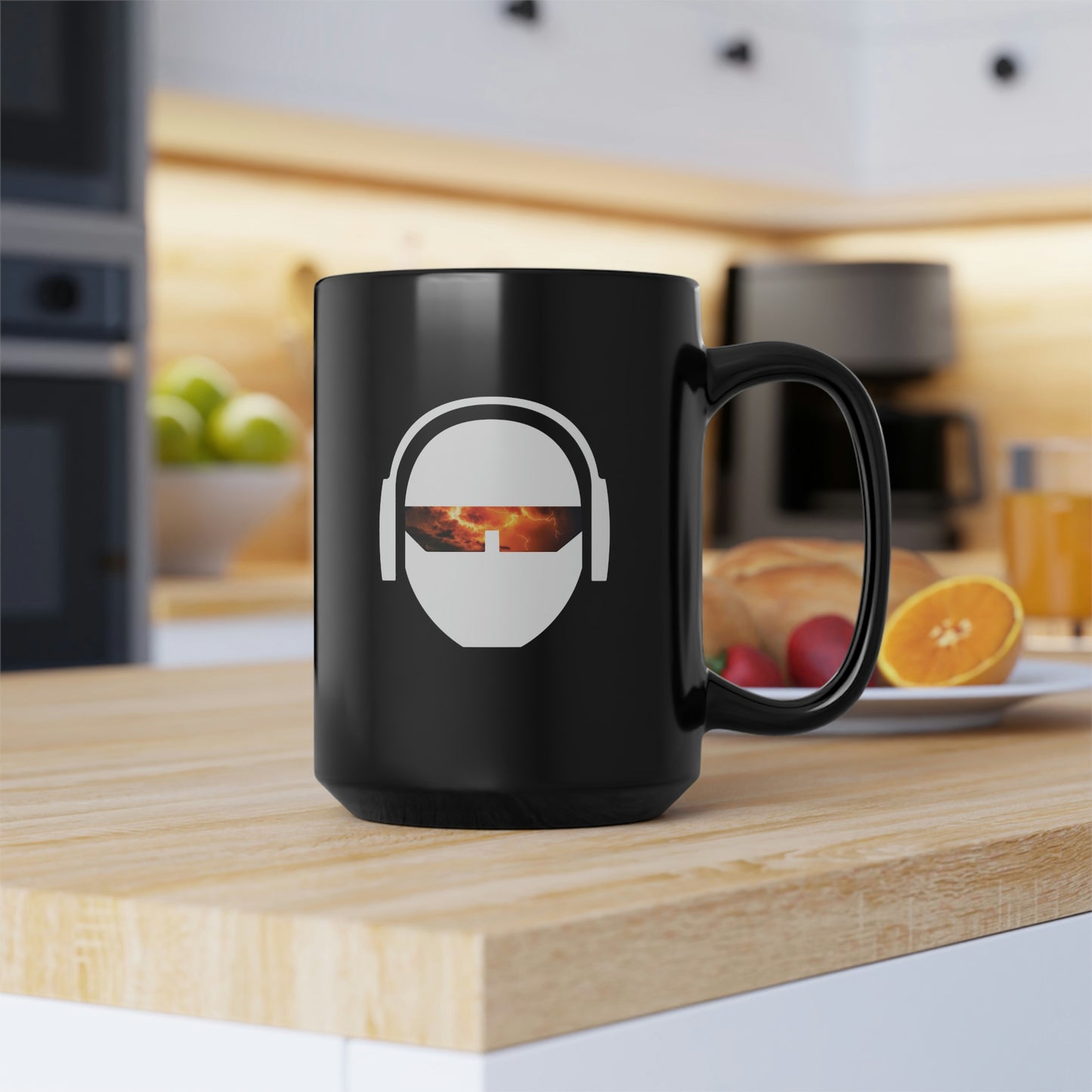 Bitcoin Breakout Logo 15 oz Black Ceramic Coffee Mug