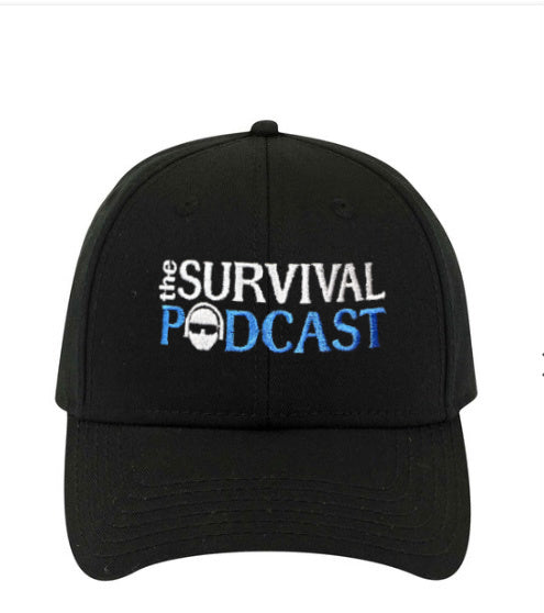 The Survival Podcast Title Logo Ball Cap - Adjustable Back
