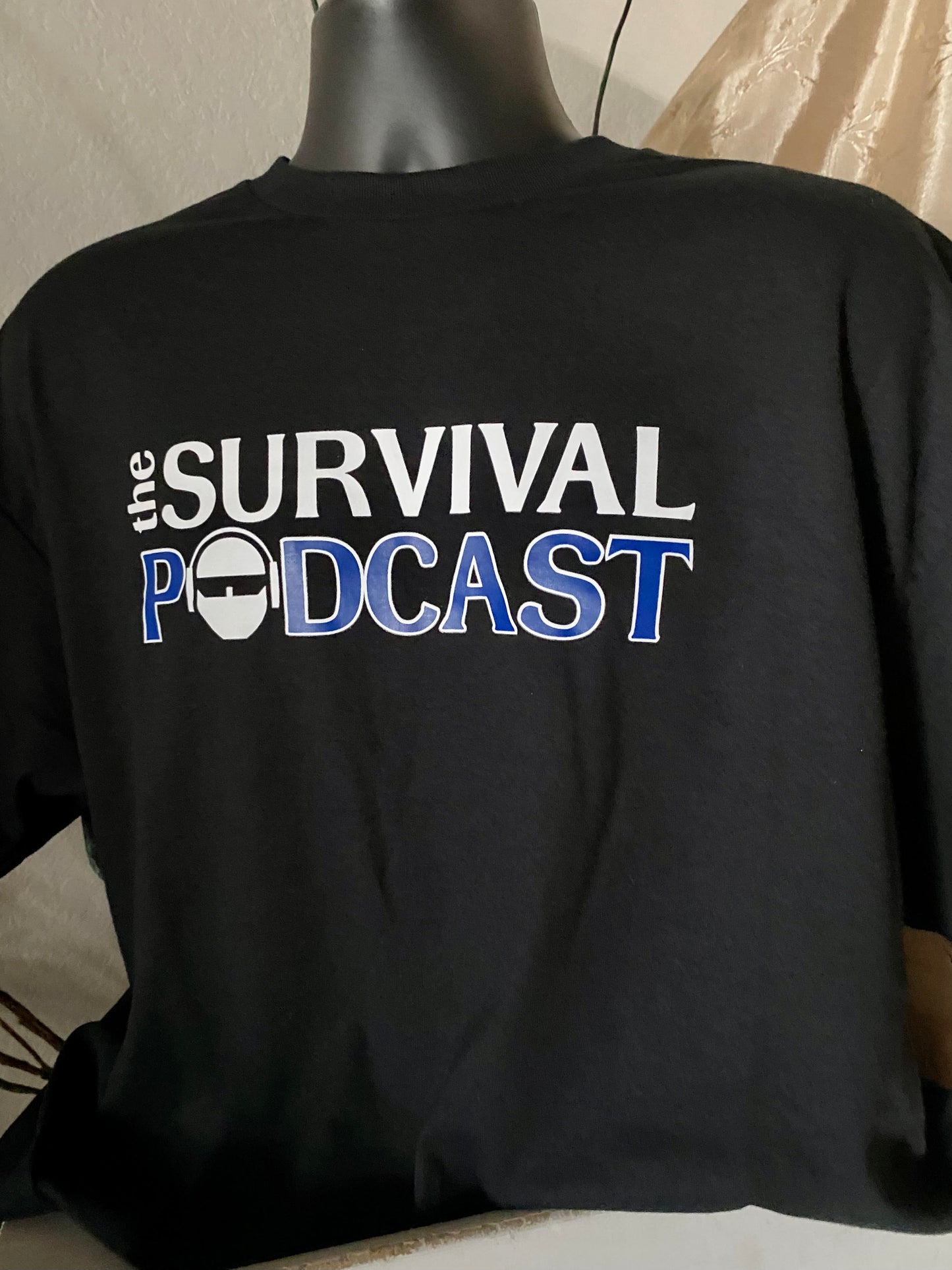 The Survival Podcast Title Large Logo Tee Shirt