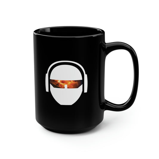 Bitcoin Breakout Logo 15 oz Black Ceramic Coffee Mug